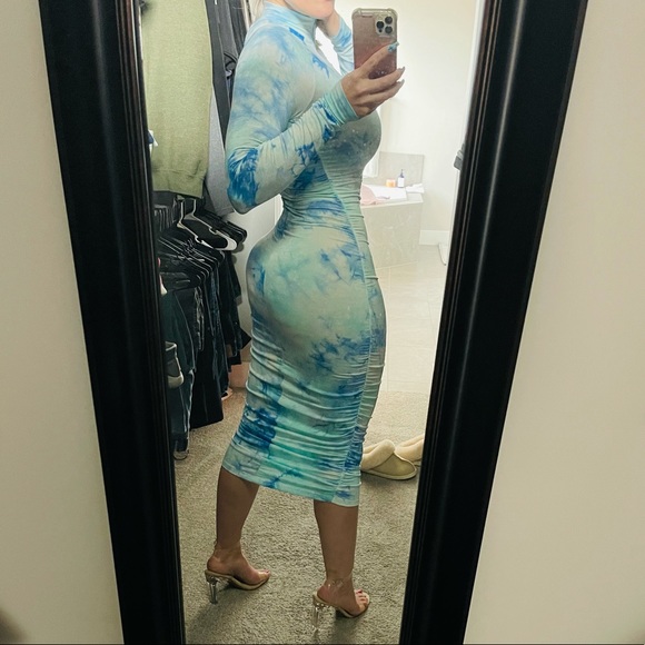 Tie Dye Midi Dress - Picture 1 of 3